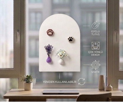 Magle Dekoratif Kemer Statik Tutkalsız Manyetik Pano